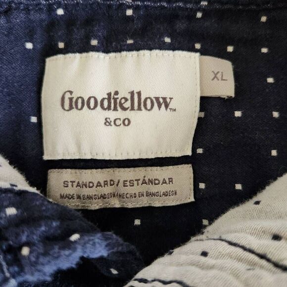 Goodfellow men's XL muslin blue long sleeve button-up dressy casual collared thi - Picture 6 of 7